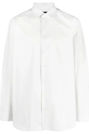 RAF SIMONS Slogan-print button-up shirt