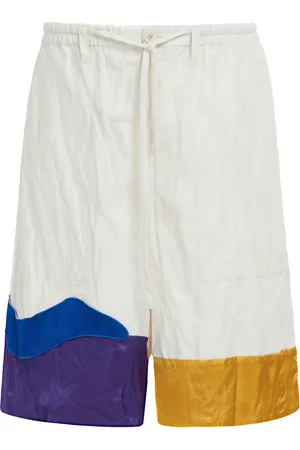 Marni Graphic-print drop-crotch shorts