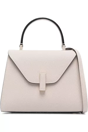 Valextra Micro Leather Brera B-tracollina Slim Cross-body Bag in White