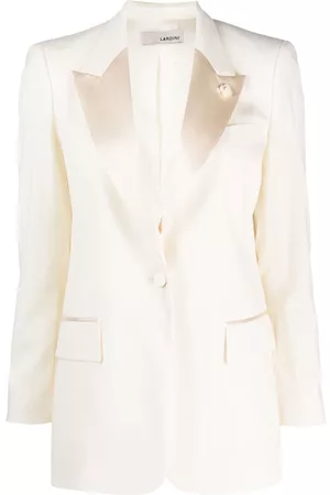 LARDINI Women Blazers - Satin-lapel tailored blazer