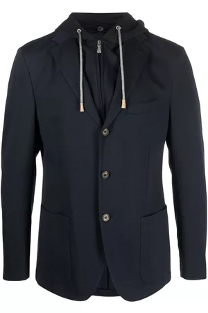ELEVENTY Blazers - Textured zip-up sweater-blazer
