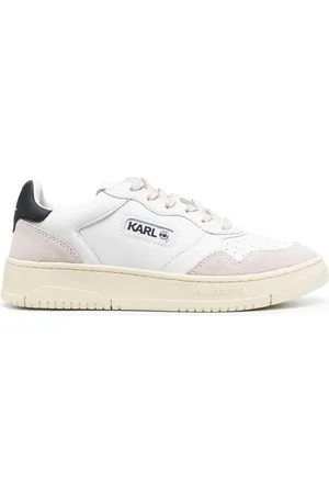 Karl Lagerfeld Colour-panelled leather sneakers