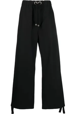 VERSACE Wide-leg cotton track pants