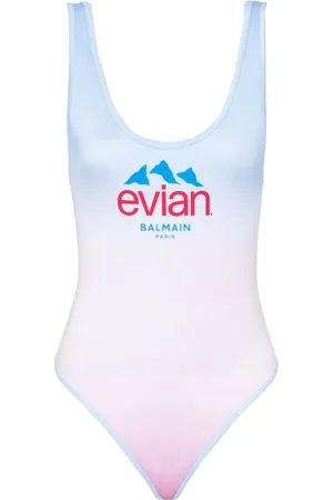 Balmain X Evian gradient-effect swimsuit
