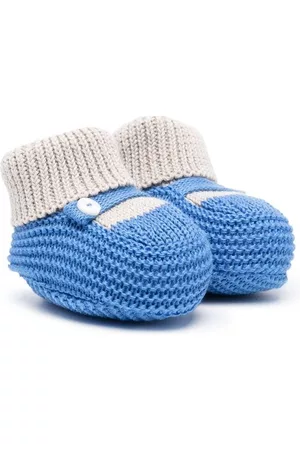 LITTLE BEAR Flip Flops - Knitted colour-block slippers