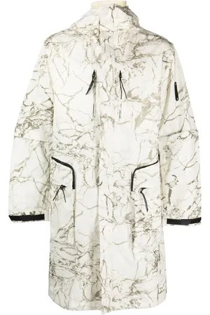 A-cold-wall* Overset marble-print parka coat