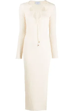 Casablanca Cut-out boucl?? dress