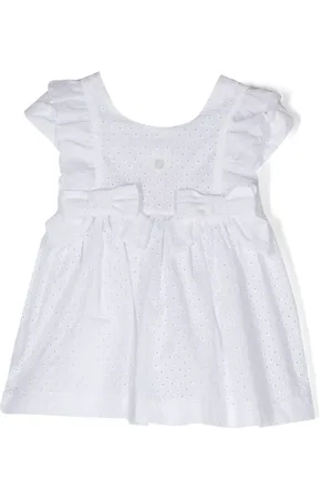 PATACHOU Bow-detail broderie anglaise dress