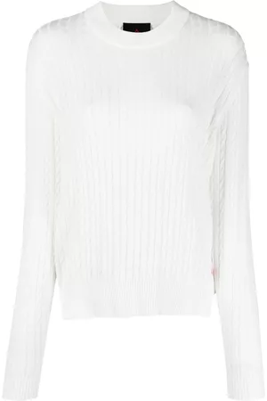 Peuterey Women Long Sleeve - Long-sleeve cable-knit cotton jumper