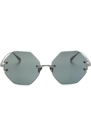 Linda Farrow Arua hexagonal-frame sunglasses