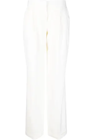 Alexander McQueen Wide-leg wool trousers