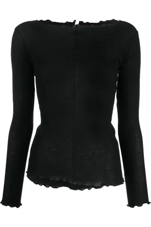 Baserange Pama boat-neck organic cotton top
