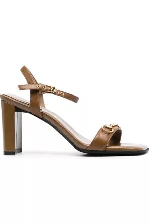 Jeffrey Campbell Women Sandals - 90mm horsebit-detail ankle-strap sandals