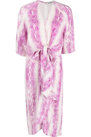 Essentiel Antwerp Dooler snakeskin-print midi dress