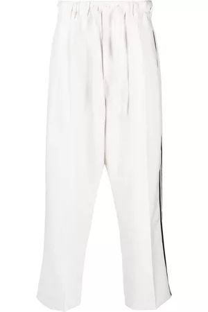 Y-3 Pants - Straight-leg side-stripe trousers
