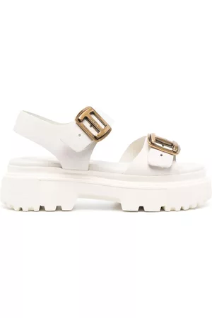 Hogan Women Sandals - Buckled platform sandals