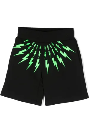 Neil Barrett Thunderbolt-print track shorts