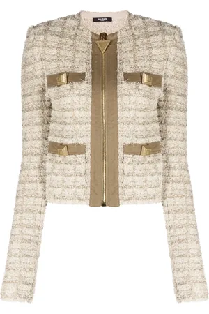 Balmain Button-embellished boucl?? jacket