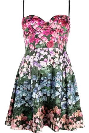 FLEUR DU MAL Silk bustier dress