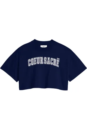 Ami Alexandre Mattiussi logo-print cropped T-shirt