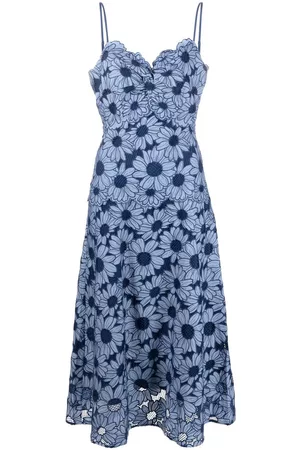Sandro Women Midi Dresses - Flower embroidered midi dress