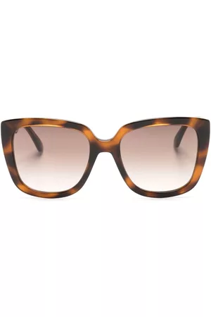 Moschino Women Sunglasses - Logo-lettering cat-eye frame sunglasses