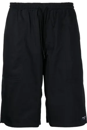 Comme des Garçons Logo-patch track shorts