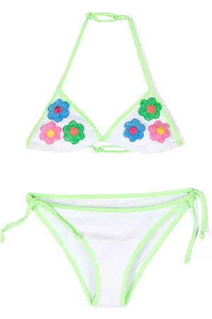 MC2 SAINT BARTH Floral-patch triangle bikini