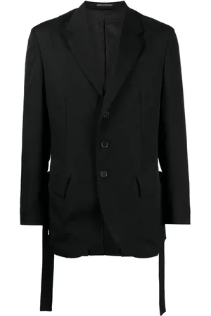 YOHJI YAMAMOTO Single-breasted notched wool blazer