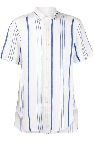 PENINSULA SWIMWEAR Stripe-print short.sleeved shirt