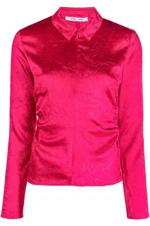 Samsøe Samsøe Women Long Sleeve - Textured long-sleeve shirt