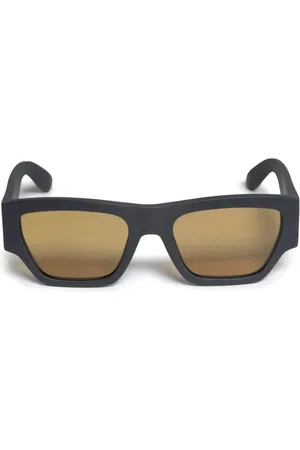 Alexander McQueen Angled rectangle-frame sunglasses