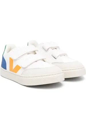 Veja V-12 touch-strap leather sneakers