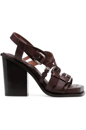 LEMAIRE Multiple-strap 100mm leather sandals