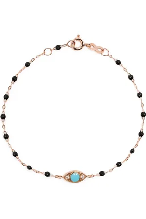 GIGI CLOZEAU 18kt yellow gold Evil Eye turquoise and diamond bracelet