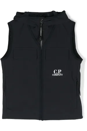 C.P. Company Logo-print hooded gilet