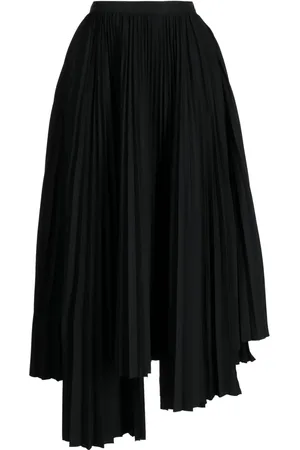 Plan C Asymmetric pleated skirt