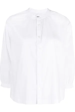 Chocoolate Embroidered-logo cotton blouse