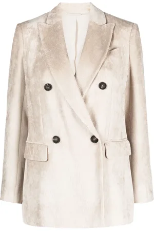 Brunello Cucinelli Double-breasted corduroy blazer