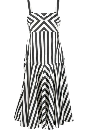 Kate Spade Terrace Stripe-print midi dress