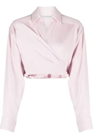 CHRISTOPHER ESBER Wrapped cropped blouse