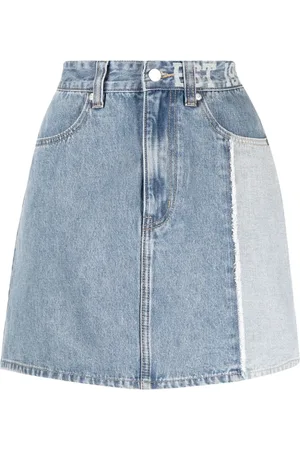Izzue High-waisted denim miniskirt