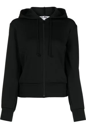 Comme des Garçons Logo-appliqu?? zip-up hoodie