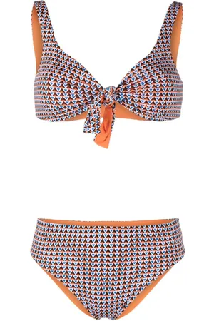 FISICO Geometric-print bikini