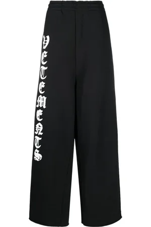 Vetements Logo-print wide-leg track pants