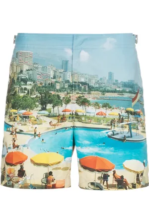 Orlebar Brown Bulldog Monte Carlo print swim shorts