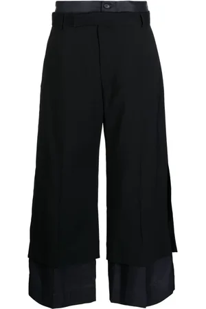 Plan C Layered wide-leg trousers