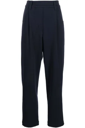 Brunello Cucinelli High-waisted straight-leg trousers