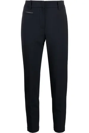 Brunello Cucinelli Monili bead-embellished cropped trousers