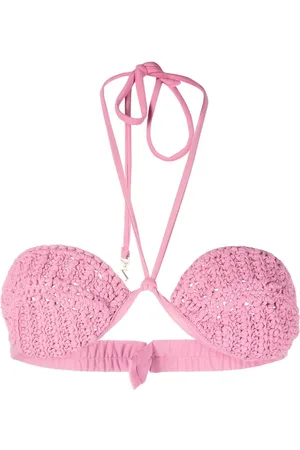 The Mannei Rio crochet-knit bikini top